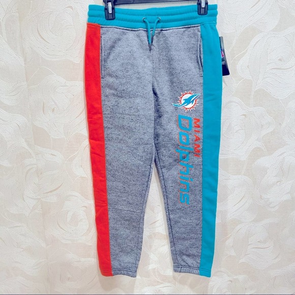 NEW Boys Official NFL Miami Dolphins Sweatpants Joggers Bottoms